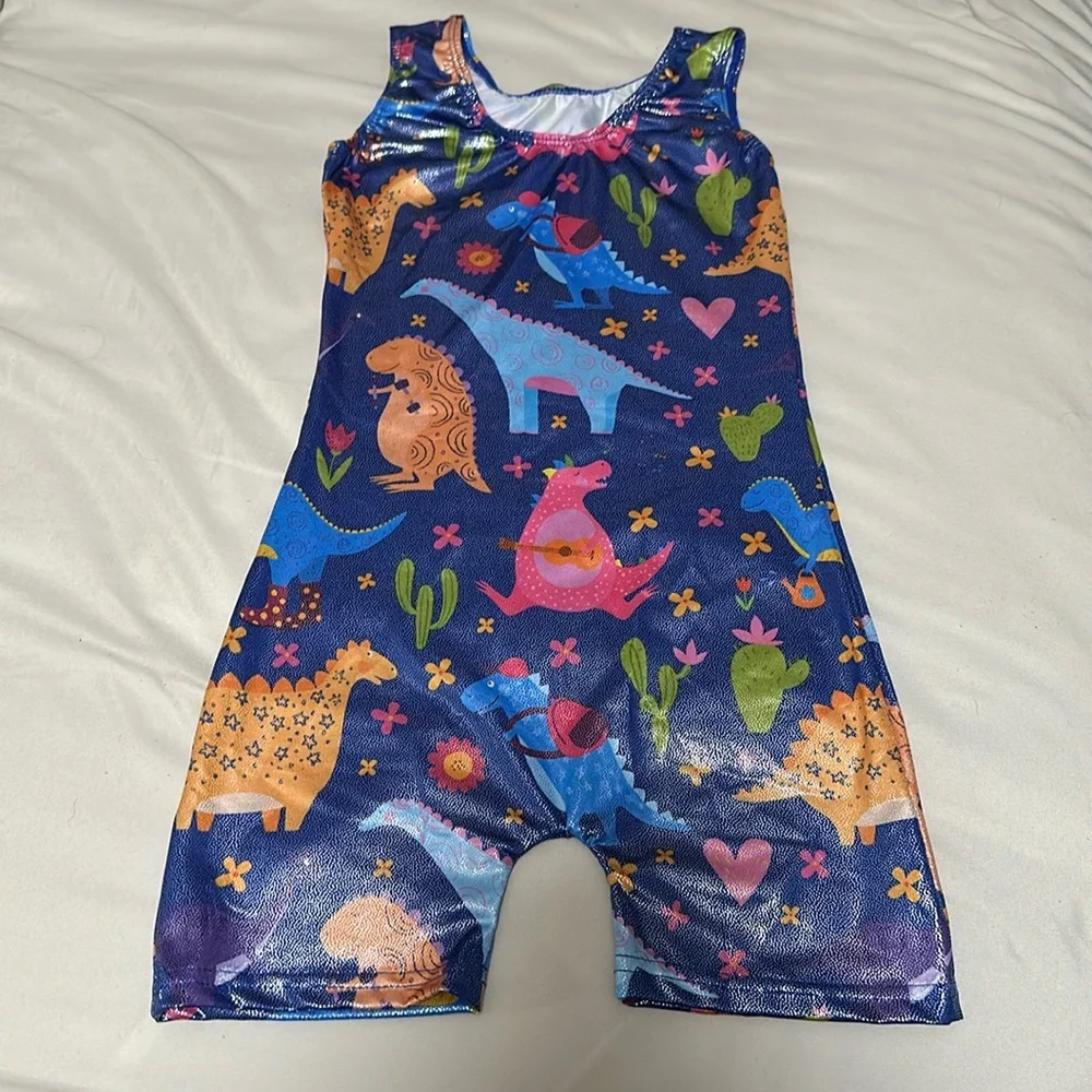 Brand New Girls Dinosaur Leotard in size 12 - Picture 1 of 3